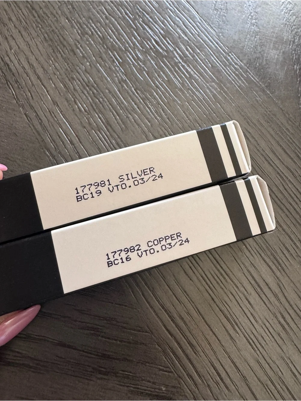 Mary Kay AT PLAY Metallic Silver & Copper Liquid Eyeliners